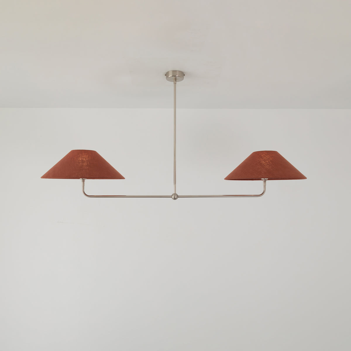 T-Bar Chandelier - Wide Angle Linen