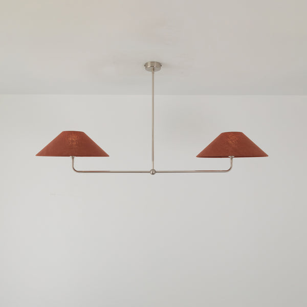 T-Bar Chandelier - Wide Angle Linen