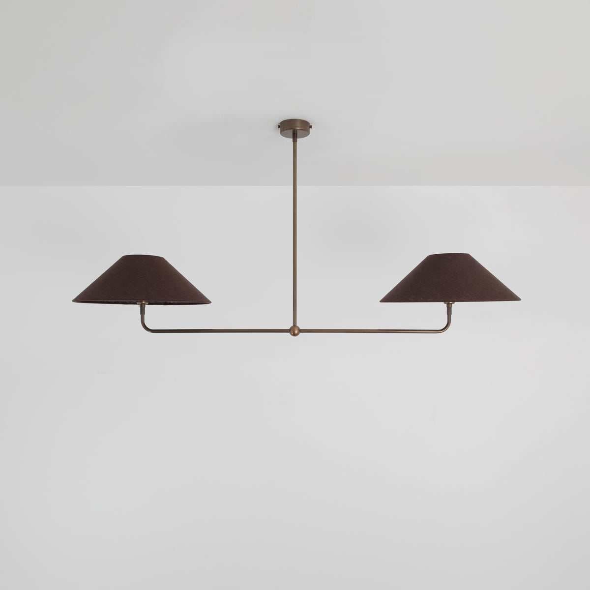 T-Bar Chandelier - Wide Angle Linen