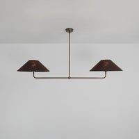 T-Bar Chandelier - Wide Angle Linen