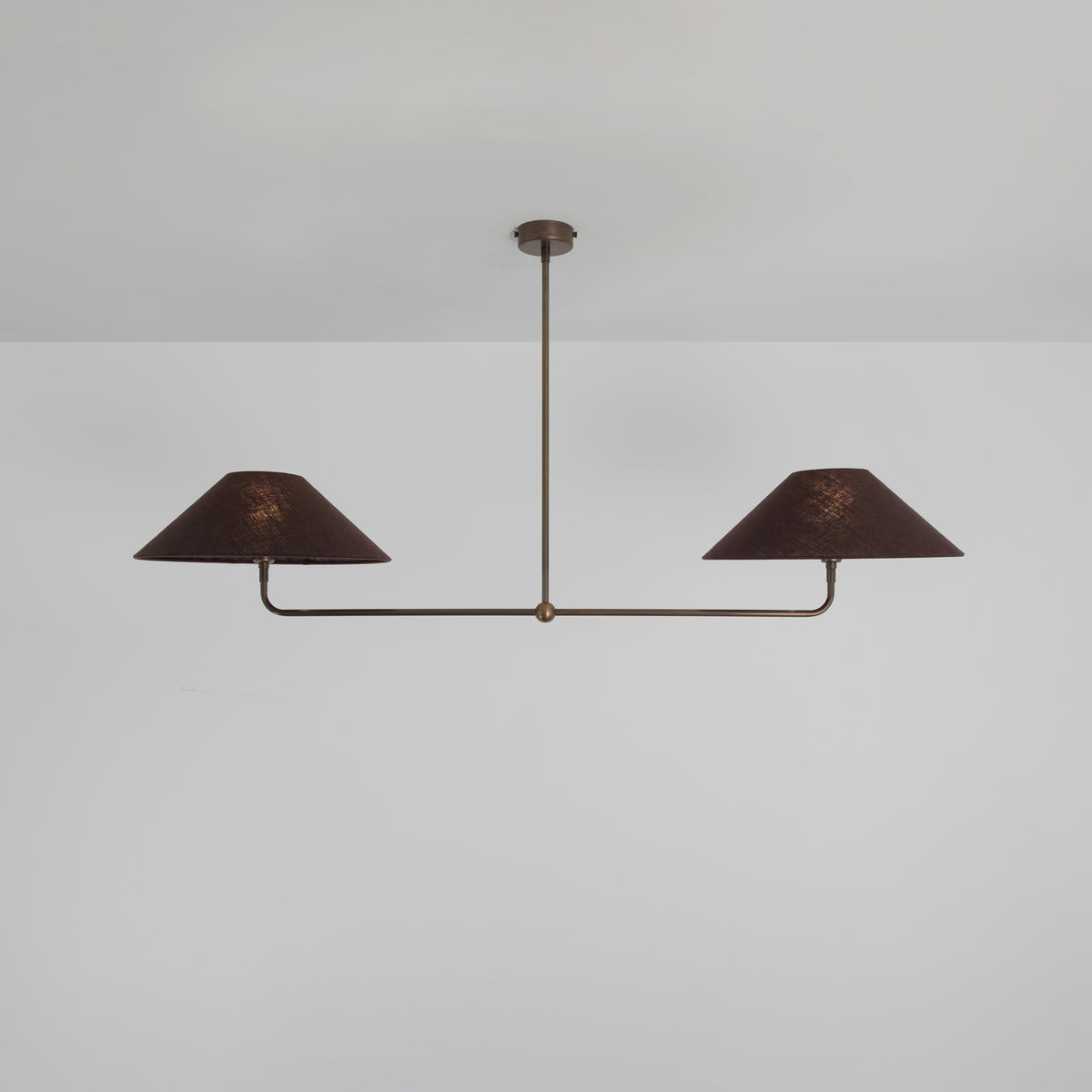 T-Bar Chandelier - Wide Angle Linen