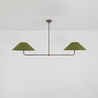 T-Bar Chandelier - Wide Angle Linen
