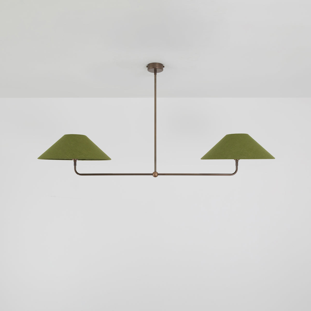 T-Bar Chandelier - Wide Angle Linen