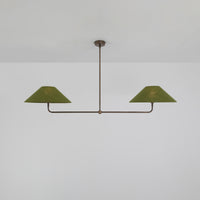 T-Bar Chandelier - Wide Angle Linen