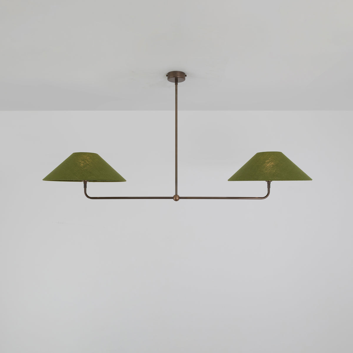 T-Bar Chandelier - Wide Angle Linen