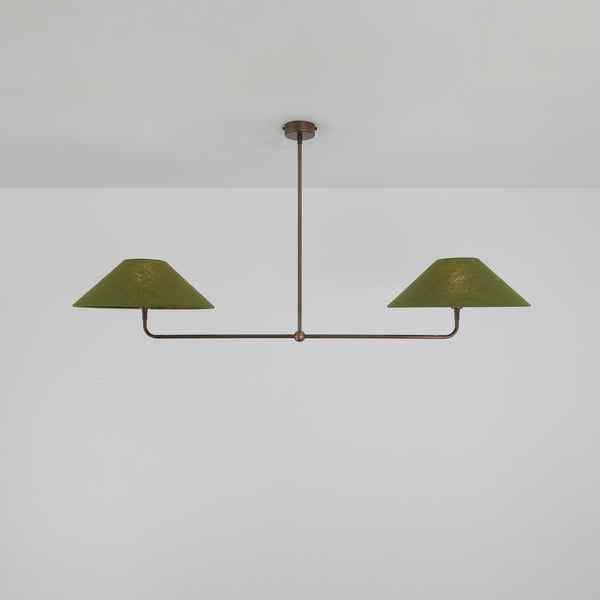 T-Bar Chandelier - Wide Angle Linen
