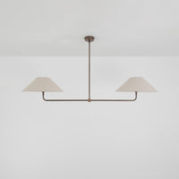 T-Bar Chandelier - Wide Angle Linen