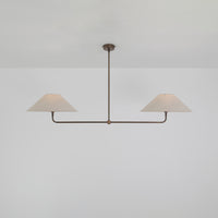 T-Bar Chandelier - Wide Angle Linen
