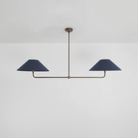 T-Bar Chandelier - Wide Angle Linen