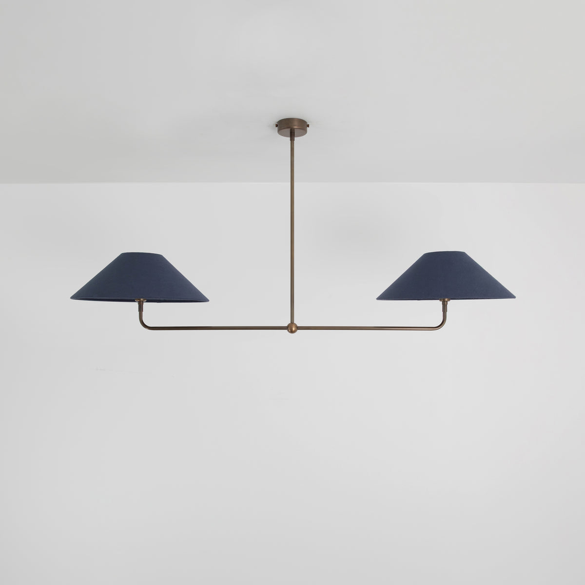 T-Bar Chandelier - Wide Angle Linen