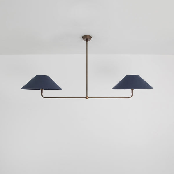 T-Bar Chandelier - Wide Angle Linen