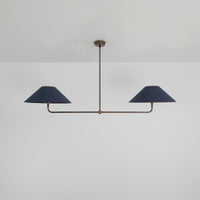 T-Bar Chandelier - Wide Angle Linen