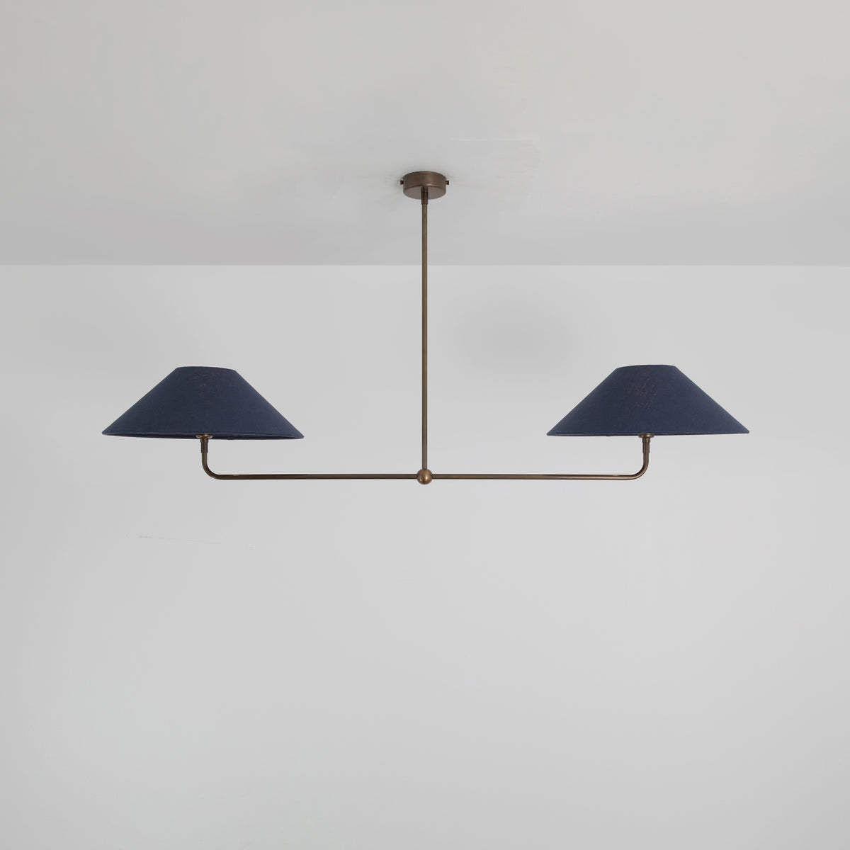 T-Bar Chandelier - Wide Angle Linen