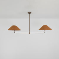 T-Bar Chandelier - Wide Angle Linen
