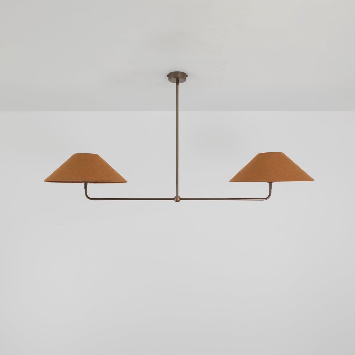 T-Bar Chandelier - Wide Angle Linen