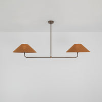 T-Bar Chandelier - Wide Angle Linen