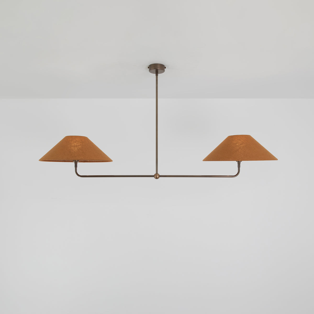 T-Bar Chandelier - Wide Angle Linen