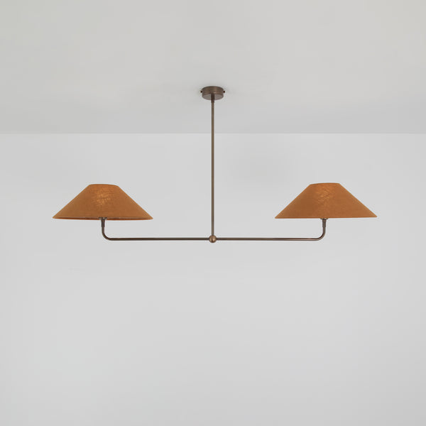 T-Bar Chandelier - Wide Angle Linen