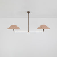 T-Bar Chandelier - Wide Angle Linen