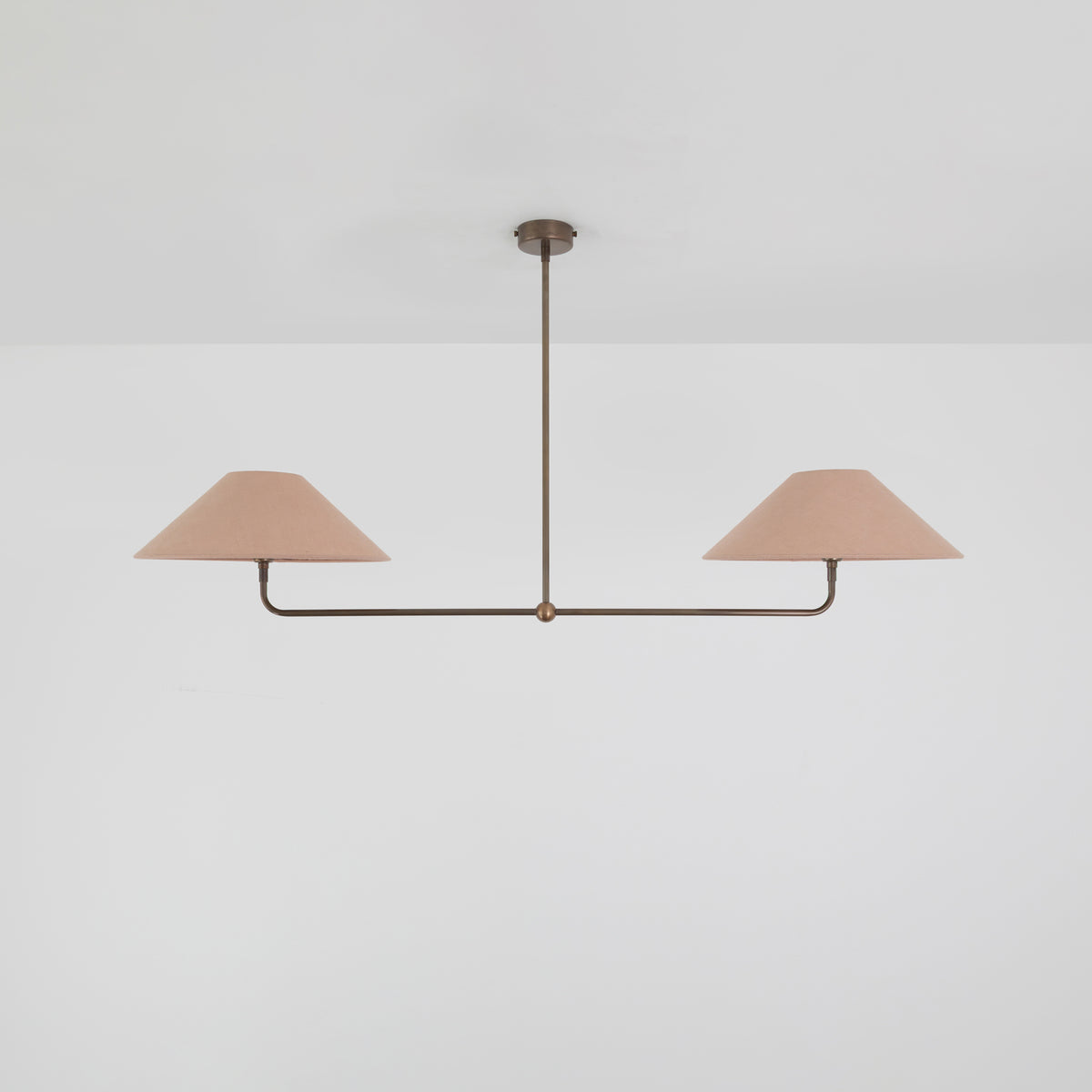 T-Bar Chandelier - Wide Angle Linen