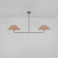 T-Bar Chandelier - Wide Angle Linen