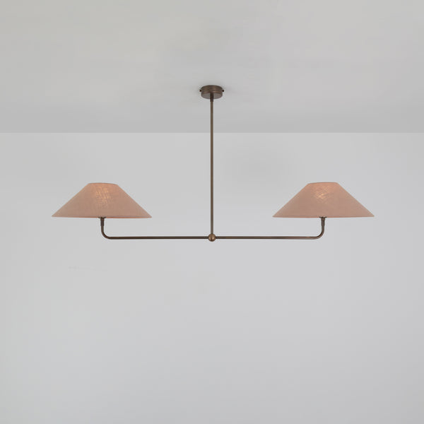T-Bar Chandelier - Wide Angle Linen