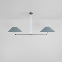 T-Bar Chandelier - Wide Angle Linen