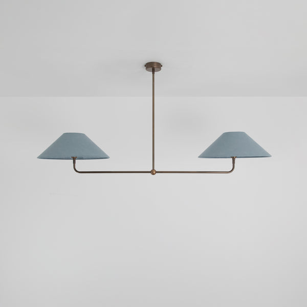 T-Bar Chandelier - Wide Angle Linen