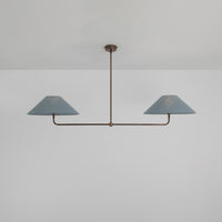 T-Bar Chandelier - Wide Angle Linen