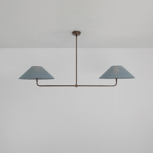 T-Bar Chandelier - Wide Angle Linen