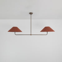T-Bar Chandelier - Wide Angle Linen