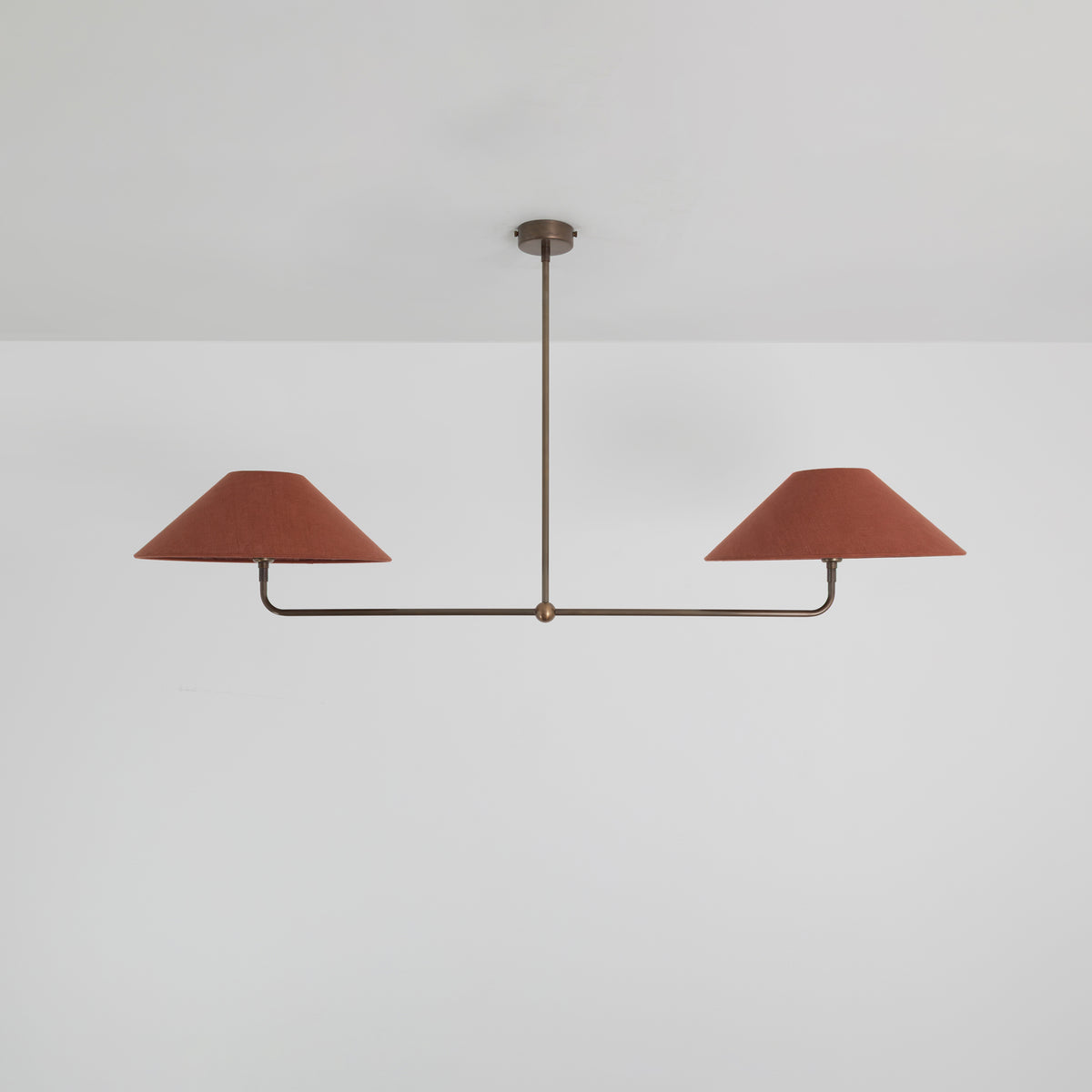 T-Bar Chandelier - Wide Angle Linen