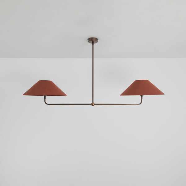 T-Bar Chandelier - Wide Angle Linen