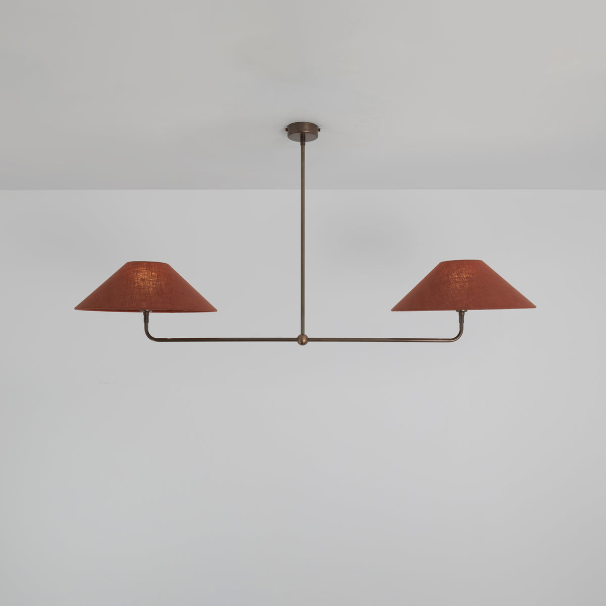 T-Bar Chandelier - Wide Angle Linen