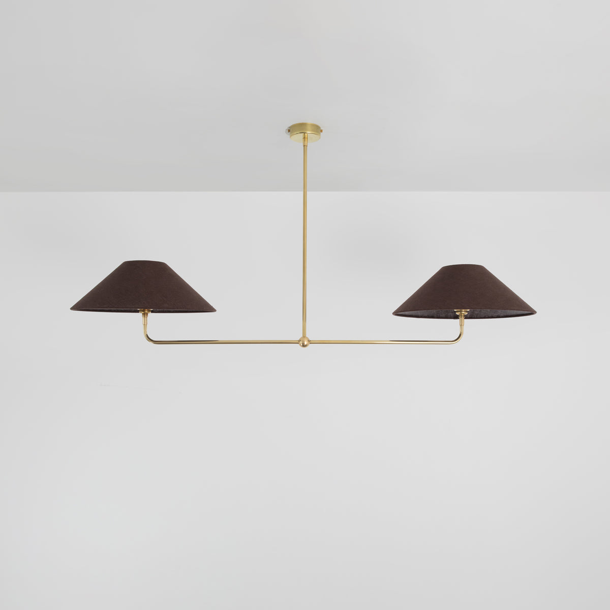 T-Bar Chandelier - Wide Angle Linen