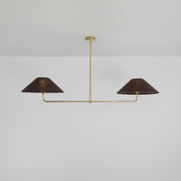 T-Bar Chandelier - Wide Angle Linen