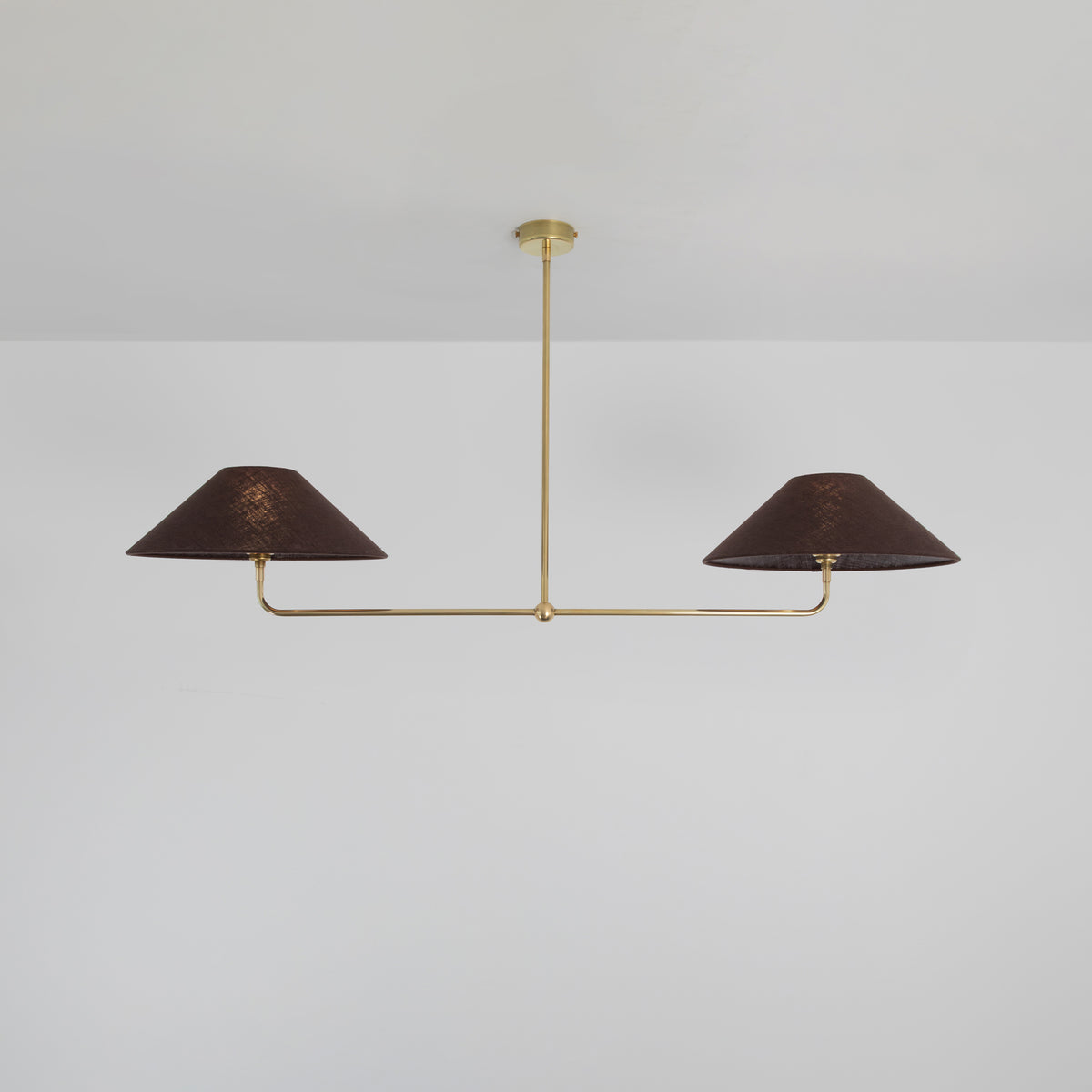 T-Bar Chandelier - Wide Angle Linen