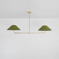 T-Bar Chandelier - Wide Angle Linen