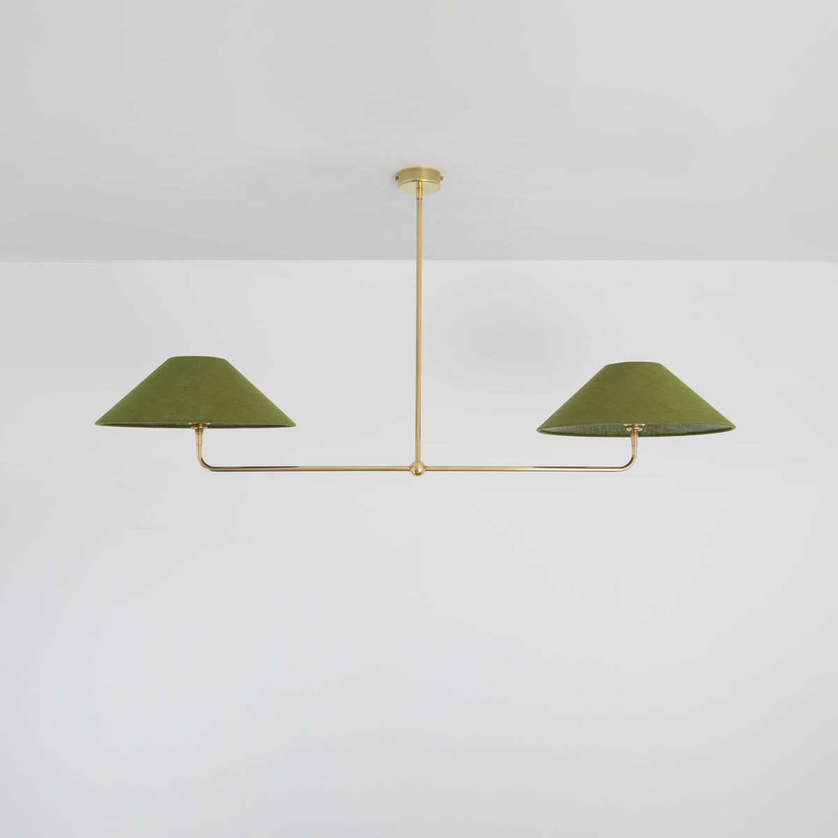 T-Bar Chandelier - Wide Angle Linen