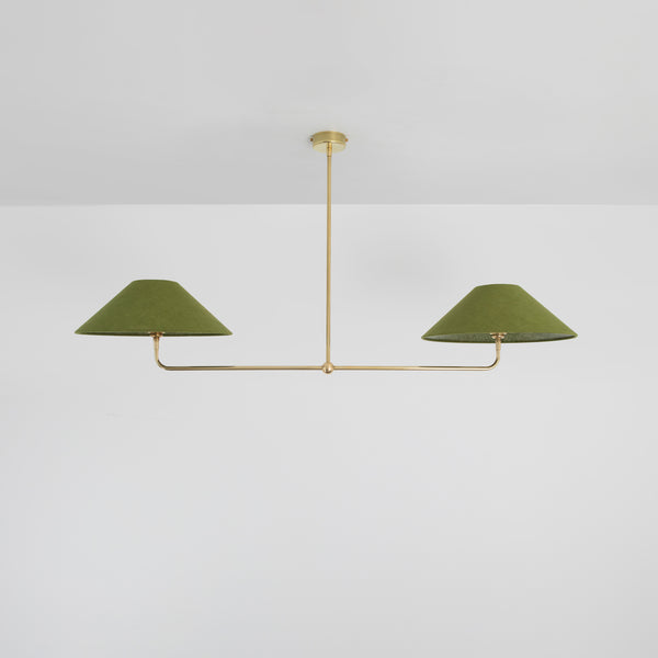 T-Bar Chandelier - Wide Angle Linen
