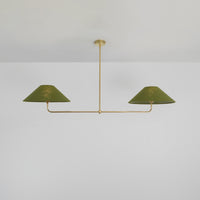 T-Bar Chandelier - Wide Angle Linen