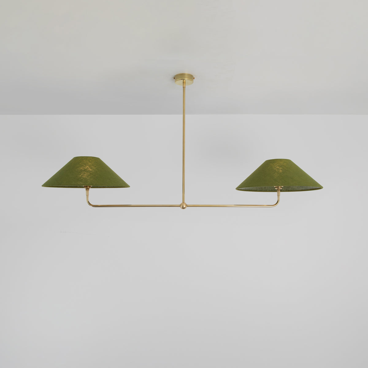 T-Bar Chandelier - Wide Angle Linen