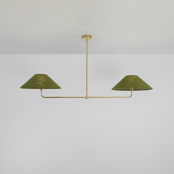 T-Bar Chandelier - Wide Angle Linen