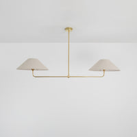 T-Bar Chandelier - Wide Angle Linen