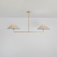 T-Bar Chandelier - Wide Angle Linen