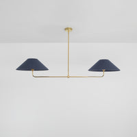 T-Bar Chandelier - Wide Angle Linen