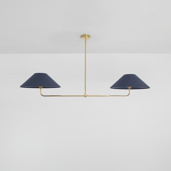 T-Bar Chandelier - Wide Angle Linen