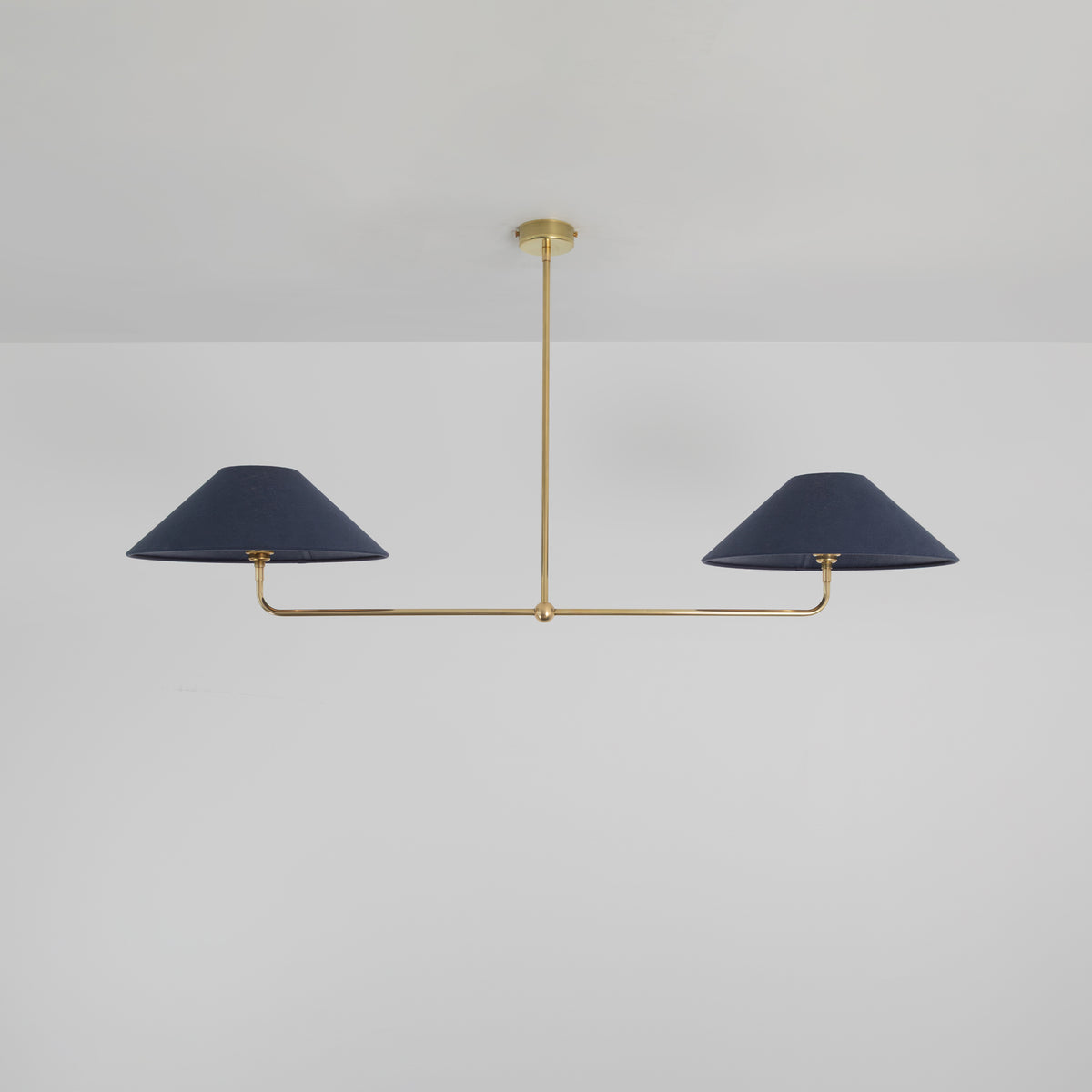 T-Bar Chandelier - Wide Angle Linen