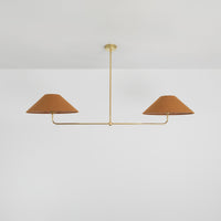 T-Bar Chandelier - Wide Angle Linen