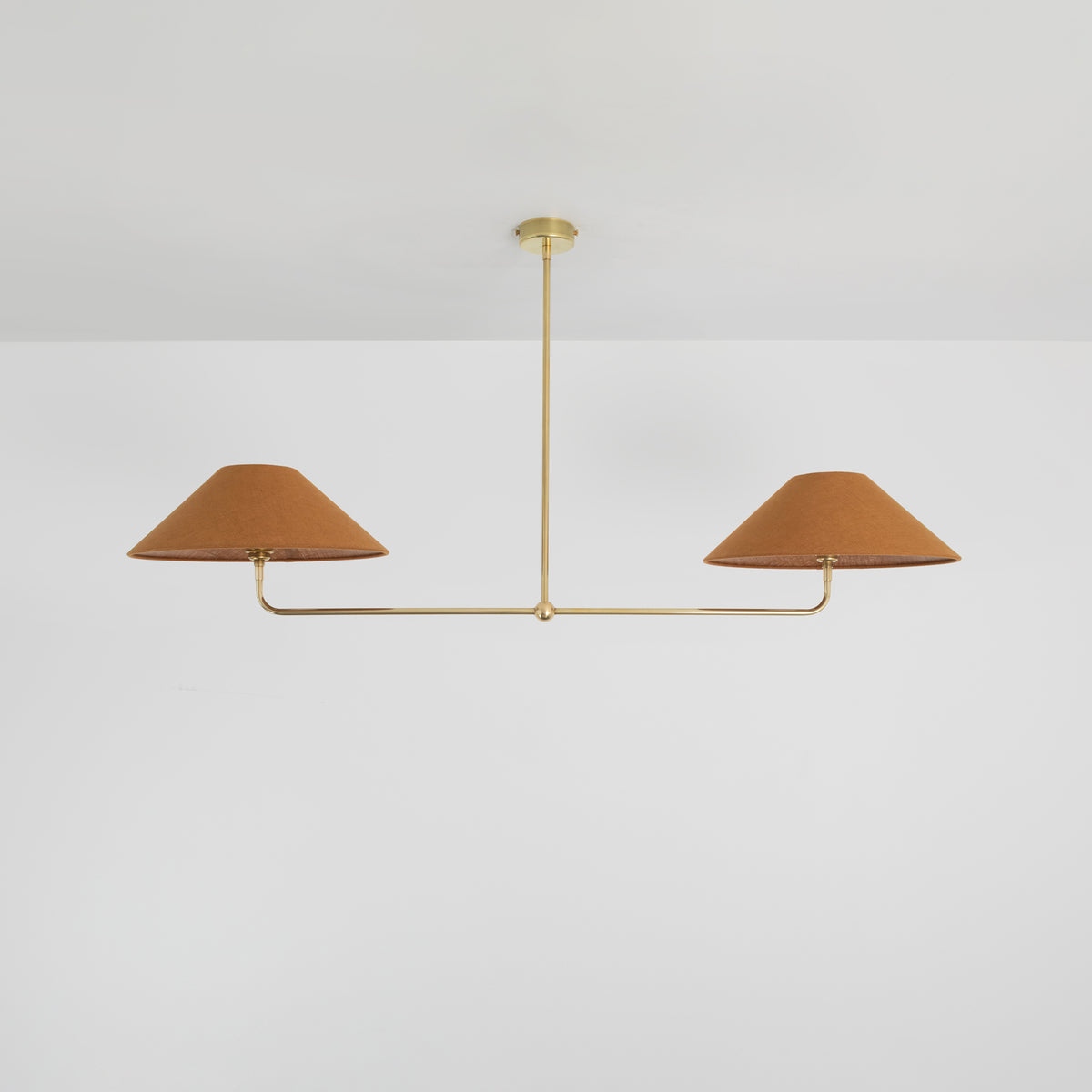 T-Bar Chandelier - Wide Angle Linen